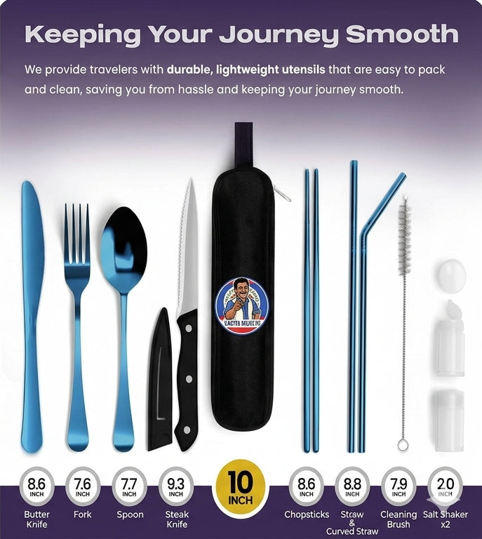 Belize Branded Travel Utensils Set