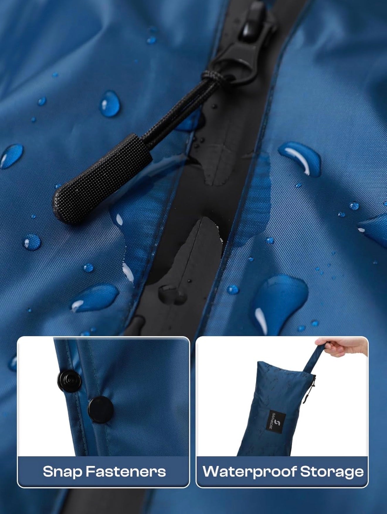 Reusable Travel Rain Poncho